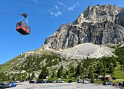 Climb to the Lagazuoi terrace