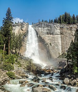 Vernal Fall to the top of Nevada Fall